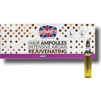 Vlasová regenerace Ronney Ampule Argan Ampulky na vlasy s arganovým olejem 12x10ml
