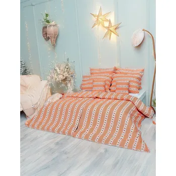 Povlečení 2P servis Ložní povlečení Edith 140x200/90x70 cm Vzor lsk-61 Krep 100% Bavlna