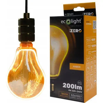 Žárovka ŽÁROVKA ZERO 4W 200lm E27 A110 Amber