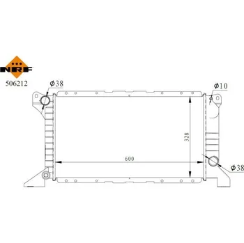 Chladič motoru Chladič, chlazení motoru NRF 506212