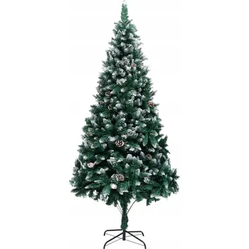 Vánoční stromek Umělý vánoční stromek 240 cm s bílým sněhem, zelený/bílý