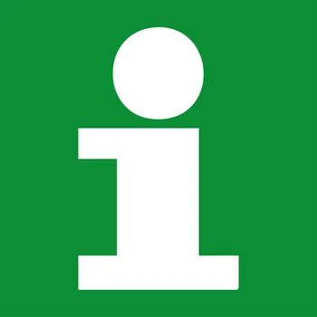 Plechová cedule Cedule Informační centrum Rozměry: 300x300 mm