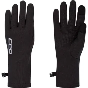 Módní doplněk CEP Běžecké rukavice MERINO UNISEX Velikost: XL, Barvy: black