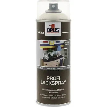 Barva ve spreji Opus1 Akrylová Barva RAL 9001 Krémově Bílá Lesklá Lak ve Spreji 400ML