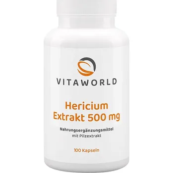 Fitness strava Vitaworld Hericium Extract 500 mg 100 kapslí