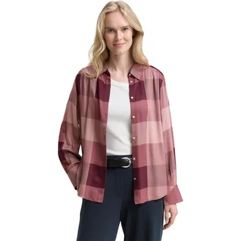 Dámská košile Tom Tailor dámská košilová halenka 1047583 38728 Vínová 38
