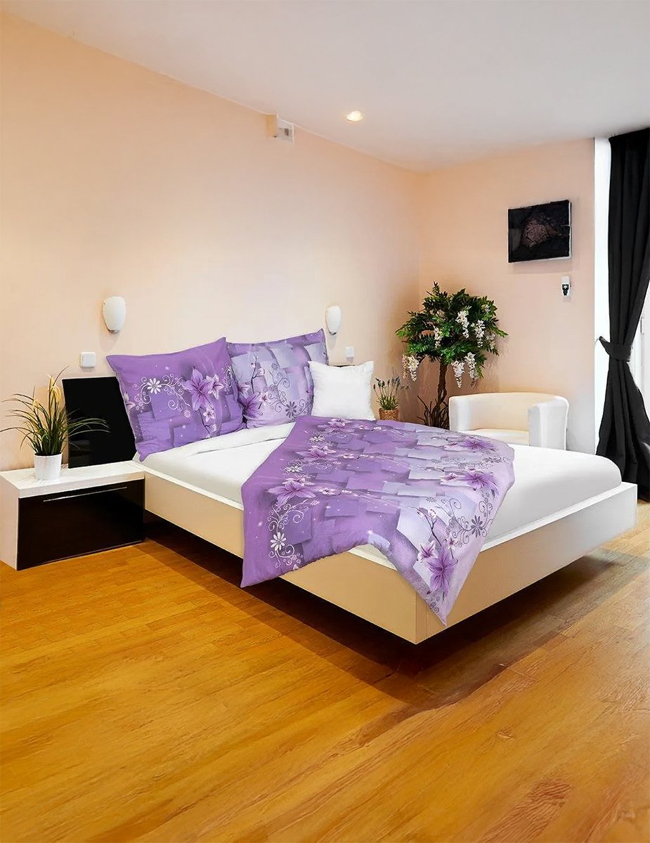2P servis Ložní povlečení Astrid 140x200/90x70 cm Vzor lsk-30 Krep 100% Bavlna