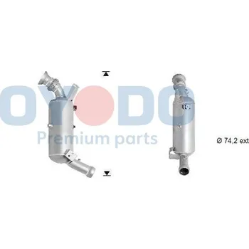Filtr pevných částic Oyodo 20N0106-OYO Filtr sazových částic, výfukový systém (20N0106-OYO)