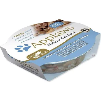 Krmivo pro kočku Kalíšek APPLAWS Cat Luxury Tuna Fillet with Prawn (60g)