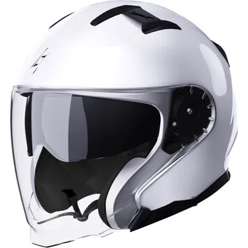 Helma na motorku Open face helmet STORMER 408-F01-A04-09 RIVAL white pearly M