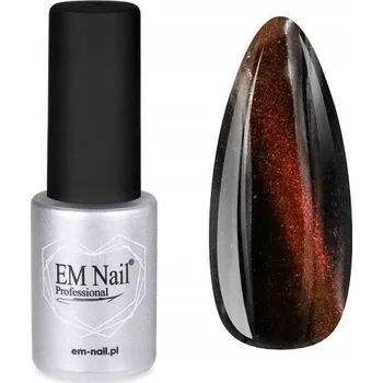 Přípravek na nehty Em-Nail Magnetický hybridní lak Cat Eye Tiger's Eye č. 1