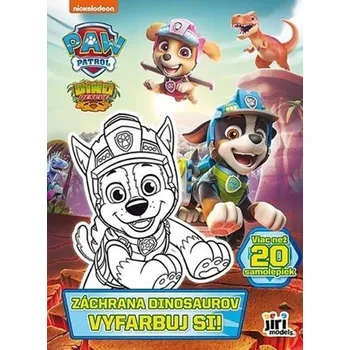 Vyfarbuj si! Labková patrola Záchrana dinosaurov