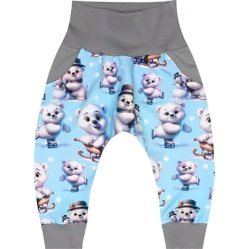 Tepláčky Baggy - Medvídci zima Velikost: 92