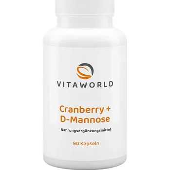 Fitness strava Vitaworld Cranberry + D-Mannose 90 kapslí