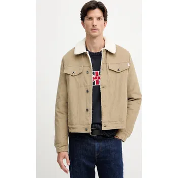 Pánská softshellová bunda Manšestrová bunda Pepe Jeans PM4027185 béžová 01A, vel. S