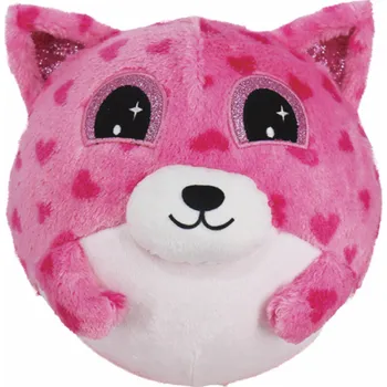 plyšák Nafukovací plyšový kamarád - Medvídek růžový 15 cm