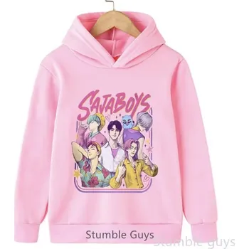 Chlapecký svetr KPop Demon Hunters (Lovkyně démonů) KPop Demon Hunters dětská mikina s potiskem Saja Boys (2) - mix barev Barva: Růžová, Velikost: 150