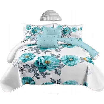 Povlečení Povlečení 200x220, sada 3 dílů, povlak přikrývka, 2 povlaky s květinami