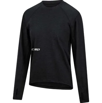 Dámské tričko CEP Běžecké tričko MERINO s dlouhým rukávem Dámské Velikost: S, Barvy: black