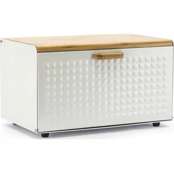 chlebník Jednodílný chlebník Ambition Scandi béžový, bílý kov