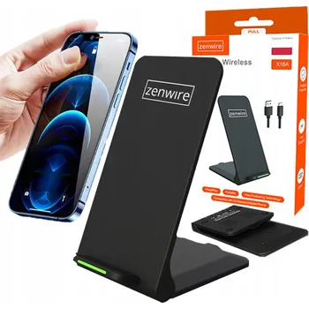 Bezdrátová nabíječka Zenwire 15W USB-C, skládací, černá