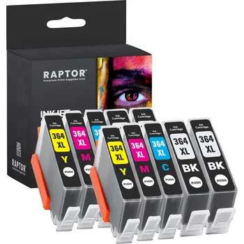 Příslušenství pro čtečku elektronické knihy 10x NÁPLŇ DO HP PHOTOSMART 5524 5520 364XL kompletní sada