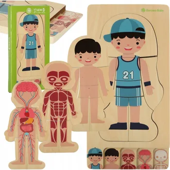 Puzzle Puzzle dřevěné vrstvené