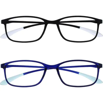 Brýle na čtení - 2 ks Černá/Bílá + Modrá/Světle modrá +3,00