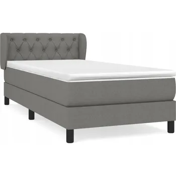 Postel Jednolůžková dřevěná postel 80x200 v odstínech šedé