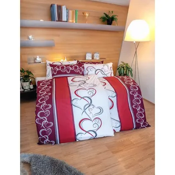 Povlečení 2P servis Ložní povlečení Claudia 140x200/90x70 cm Vzor lsk-82 Krep 100% Bavlna