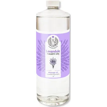 Masážní přípravek MEDISTAR CZ masážní olej LEVANDULE 1000ml dávkování: Bez pumpy
