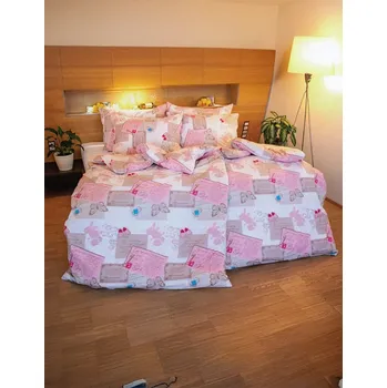 Povlečení 2P servis Ložní povlečení Elisa 140x200/90x70 cm Vzor lsk-78 Krep 100% Bavlna