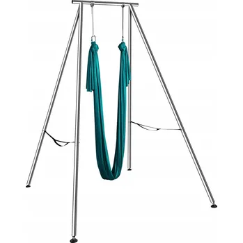 Zahradní nábytek Houpací síť Aerial Nosnost 250KG s Rámem pro Jógu Šátek Akrobatický Zelená