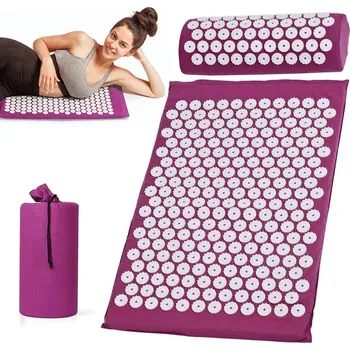 Masážní přístroj AKUPRESURNÍ PODLOŽKA S BODCI PRO UVOLNĚNÍ SVALŮ A ZLEPŠENÍ SPÁNKU 62*38 CM