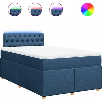 Postel Čalouněná jednolůžková postel 120x190 modré odstíny