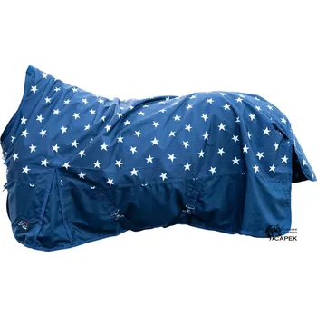 Deka pro koně Deka výběhová HKM -NORWICH HN 100G- - Tmavě modrá - 155cm