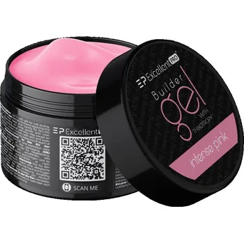 Lak na nehty EXCELLENT PRO STAVEBNÍ UV/LED GEL S TEKUTOU PAMĚTÍ - Intense Pink 15g