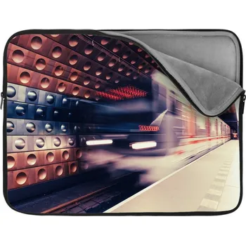 pouzdro na notebook Sablio Obal na notebook Metro v barevné stanici - 13"