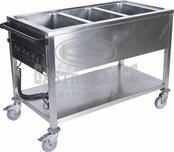Gastro-tip Vodní lázeň GN 3-1/1 pojízdná s regulátory na kratší straně