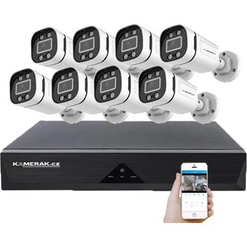 Kompletní kamerový systém 8 kamerový AHD set WN8-59E s mic. 5Mpx 1920p, H.265, CZ menu