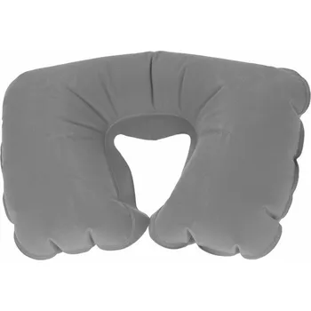 Cestovní polštářek Nafukovací cestovní polštářek opěrka hlavy šedý