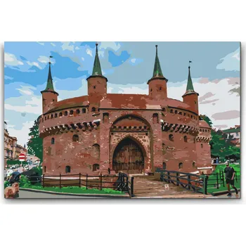 Malování podle čísel - Barbican - Polsko Velikost: 40x60cm, Rámování: Pouze srolované plátno