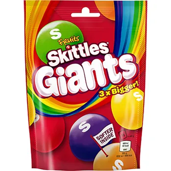 Bonbon Skittles žvýkací bonbony v křupavé cukrové skořápce s ovocnými příchutěmi 132 g
