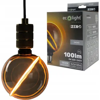 Žárovka ŽÁROVKA ZERO 4W 200lm E27 G130 Amber ST-G130MRA