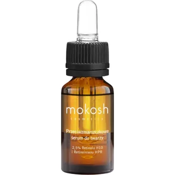 Pleťové sérum Mokosh Odmłodzenie i Odnowa Pleťové sérum proti vráskám 2,5% retinol H10 a retinoát HPR Rose berry 10ml