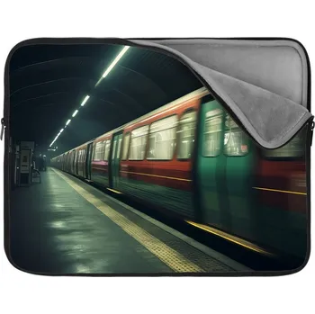 pouzdro na notebook Sablio Obal na notebook Metro v tmavé stanici - 17"