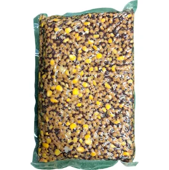 Návnadová surovina POSEIDON BAITS Vařený partikl řepka - kukuřice - pšenice 1500g