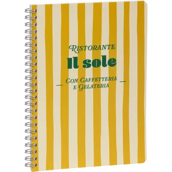 Blok Kroužkový blok Dolce Amore, A5, 74 listů, linkovaný – žluté pruhy