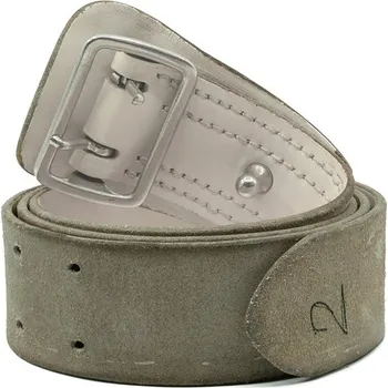 Opasek Opasek FRANCOUZSKÝ kožený BÍLÝ použitý (Opasek FRANCOUZSKÝ kožený BÍLÝ použitý)