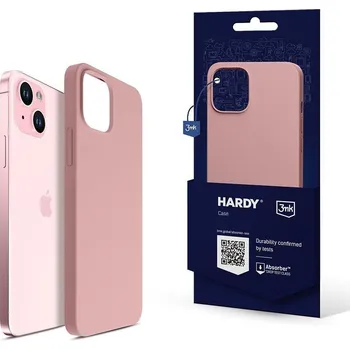 Pouzdro na mobilní telefon 3mk ochranný kryt HARDY Silicone MagCase pro Apple iPhone 15, Pink 5903108538947